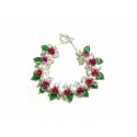 Dusty Pink Rose Garden Bracelet 
